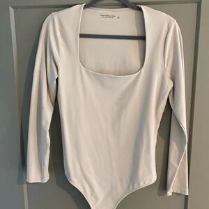 Long sleeve square neck bodysuit A&F
